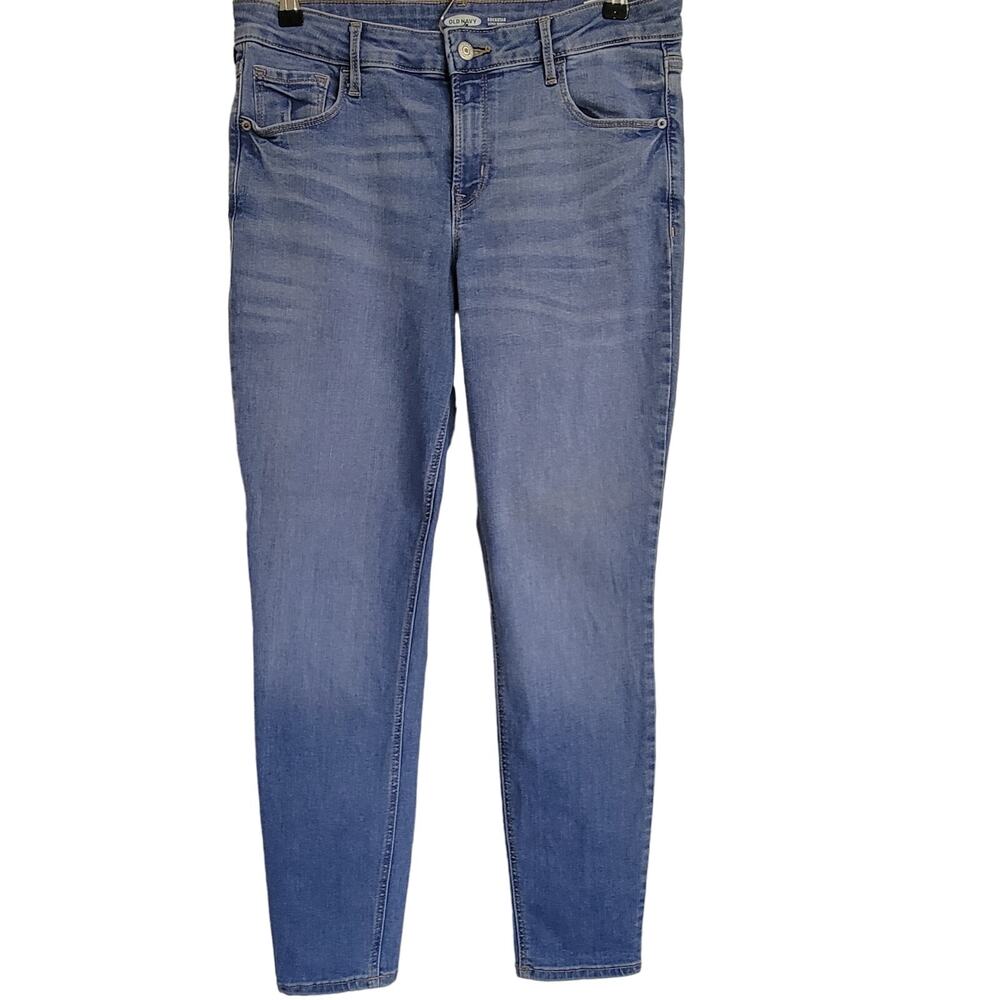 Old Navy Rockstar Jeans Super‎ Skinny Womens Skinny Light Wash   Size 12